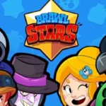 Bild mit lächelnden Videospielfiguren und dem Namen Brawl Stars oben