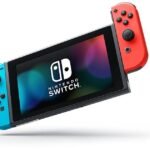 Bild des Bildschirms durch den Joycon der Nintendo-Konsole